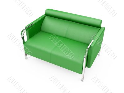 Couch over white