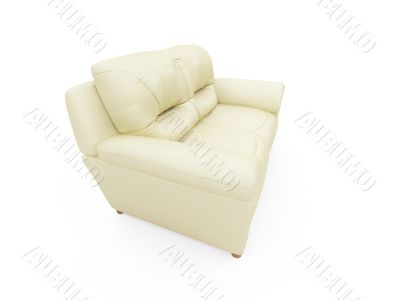 Couch over white