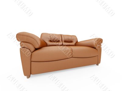 Couch over white