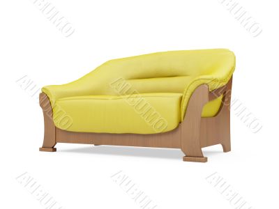 Couch over white