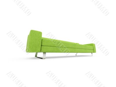 Sofa over white