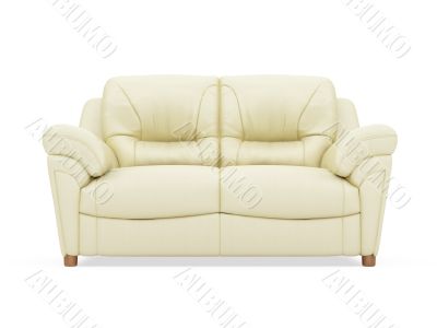 Couch over white