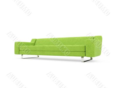 Sofa over white