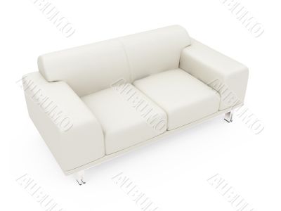 Couch over white