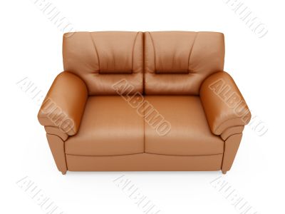 Couch over white