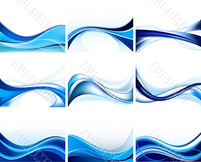 Set of abstract backgrounds vector