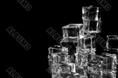 stack of ice cubes