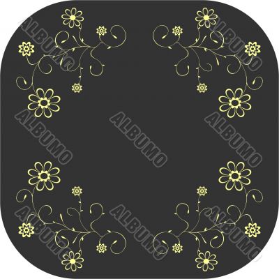 Floral pattern on background