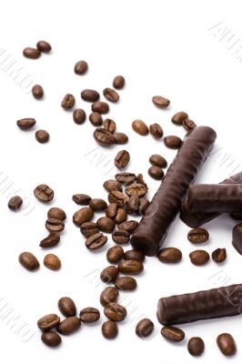 chocolate bars and coffee