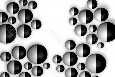 black and white