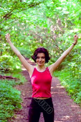 sporty woman