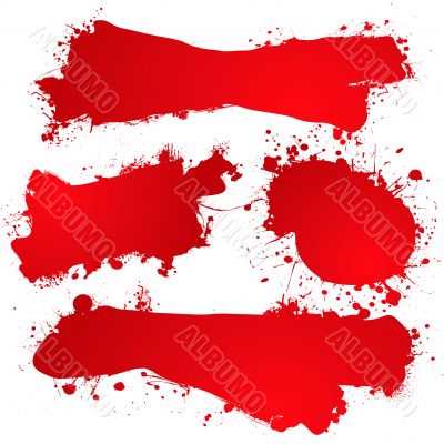 ink splat blood blank