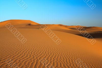 sunset over sahara