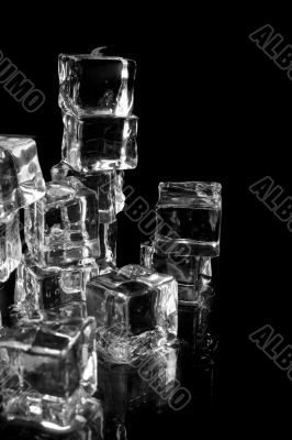 stack of ice cubes