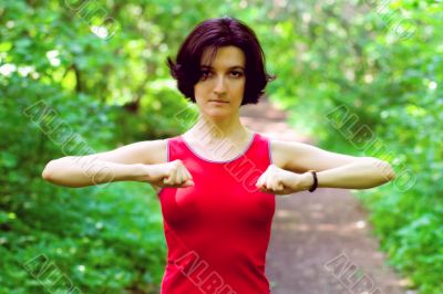 sporty woman