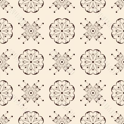 seamless pattern on beige background