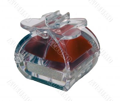 Plastic transparent packing for cosmetics