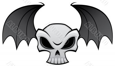Bat Wing Skull