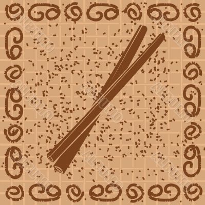 Vector illustration of cinnamon sticks
