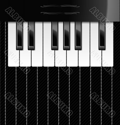 Vector illustration of piano keys