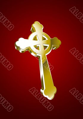 Vector illustration of Celtic cross