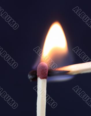lit matches