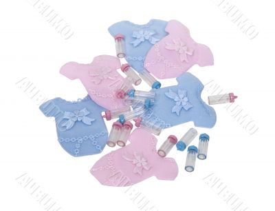 Baby clothes and bottles