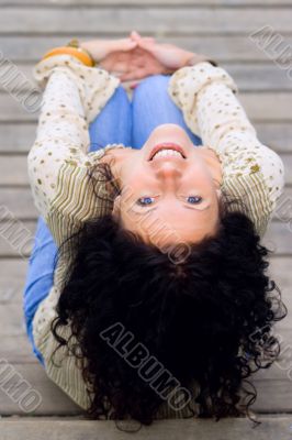 beautiful brunet woman