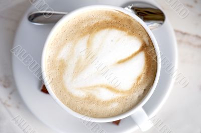 Cup of coffee cappuccino