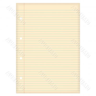aged lined paper