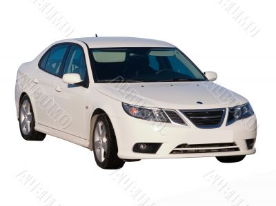 White car isolated