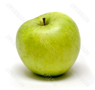 Green apple isolated