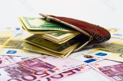 Purse full of dollars