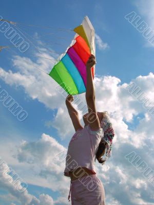 start flying kite