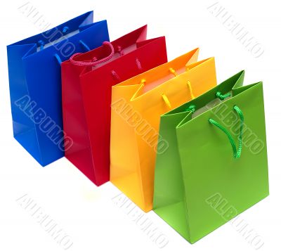 Shopping bags isolated