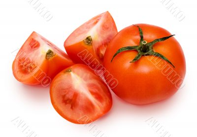 Tomatoes isolated
