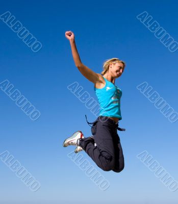 jumping girl