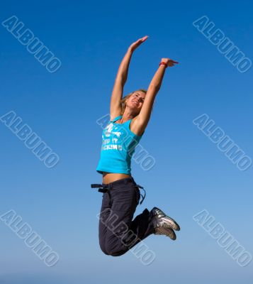 jumping girl