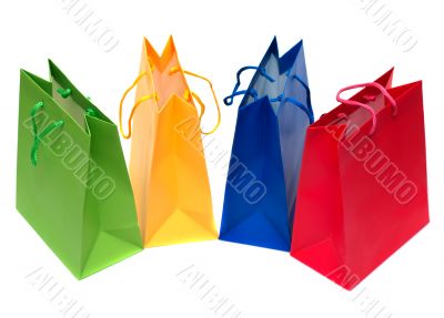 Shopping bags isolated