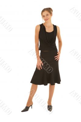 Young adult brunette businesswoman