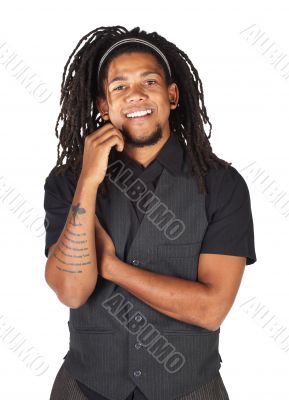 Handsome African businessman