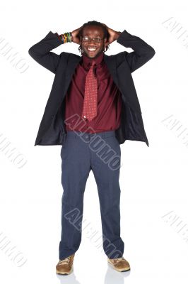 Handsome African businessman