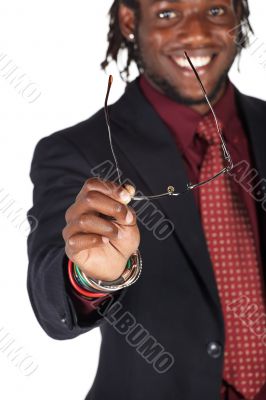 Handsome African businessman