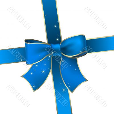 blue bow