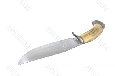 Handmade knife. With clipping path