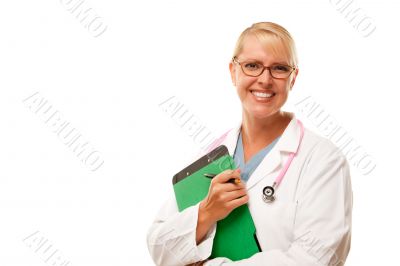 Friendly Female Blonde Doctor