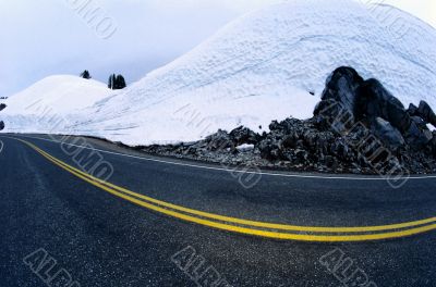 rural road in winter