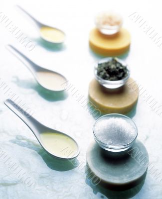 Spa Treatments on bright table
