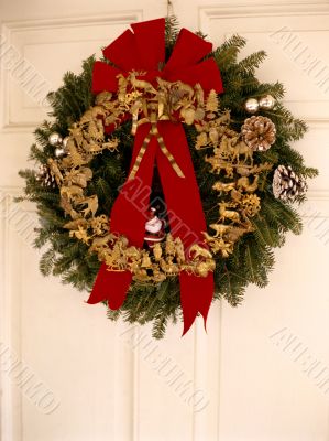 Wreath On Front Door