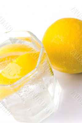 water and lemon